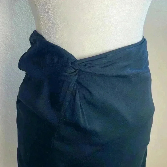 Free People Night Dreamer Twist Mini Skirt Black Size 8 - Picture 4 of 8